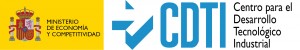Logo CDTI-MINECO con Gill Sans