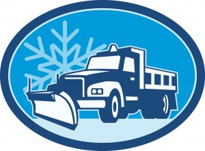 Snow Plow Truck Retro